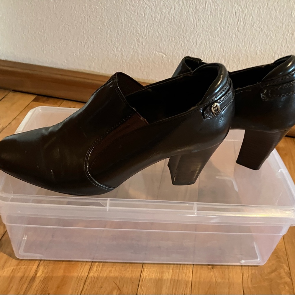 Etienne Aigner Black Heels with Medium Block Heel